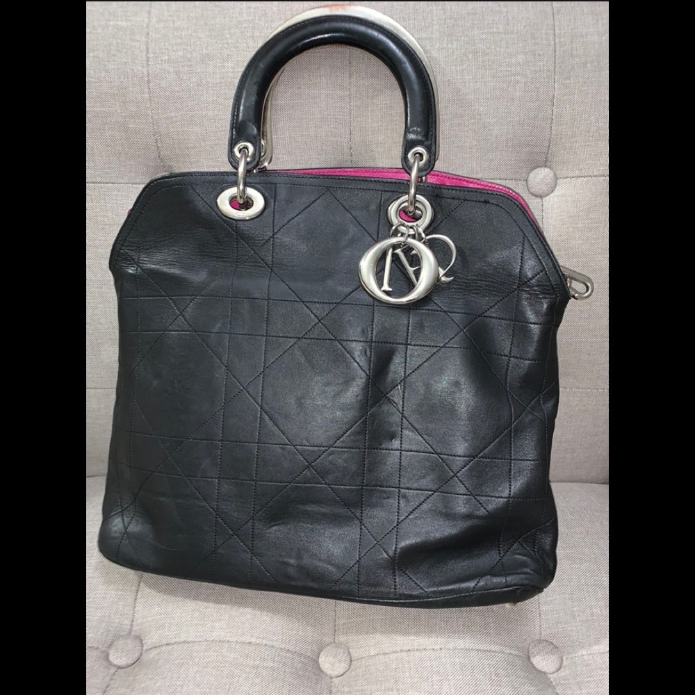 Christian Dior Granville Tote Cannage Quilted Lambskin